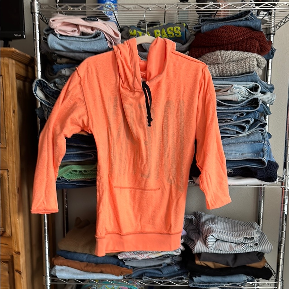 PINK Victoria's Secret Orange Hoodie